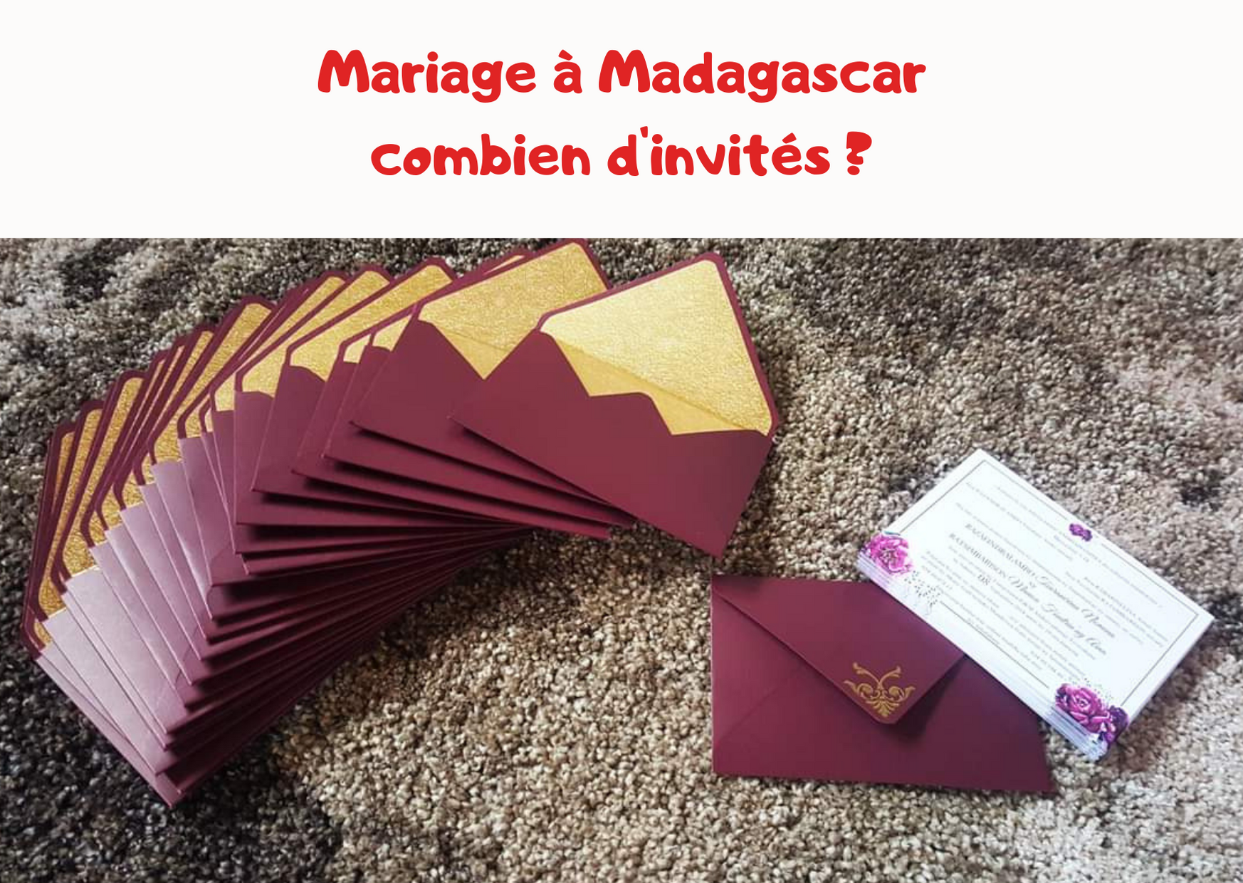 Invite mariage madagascar