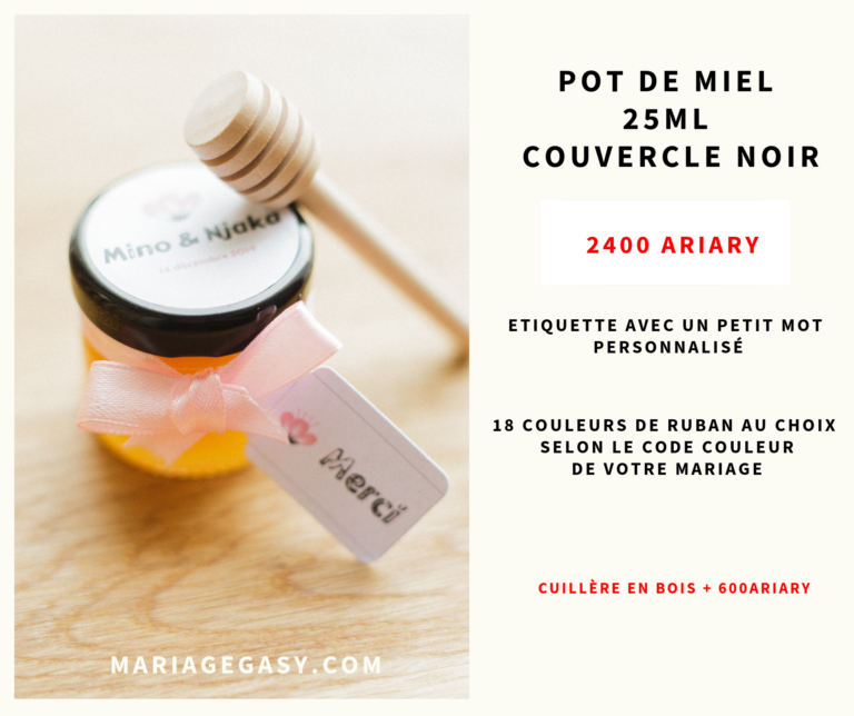 Miel de Mariage / Pots de Miels personnalisés