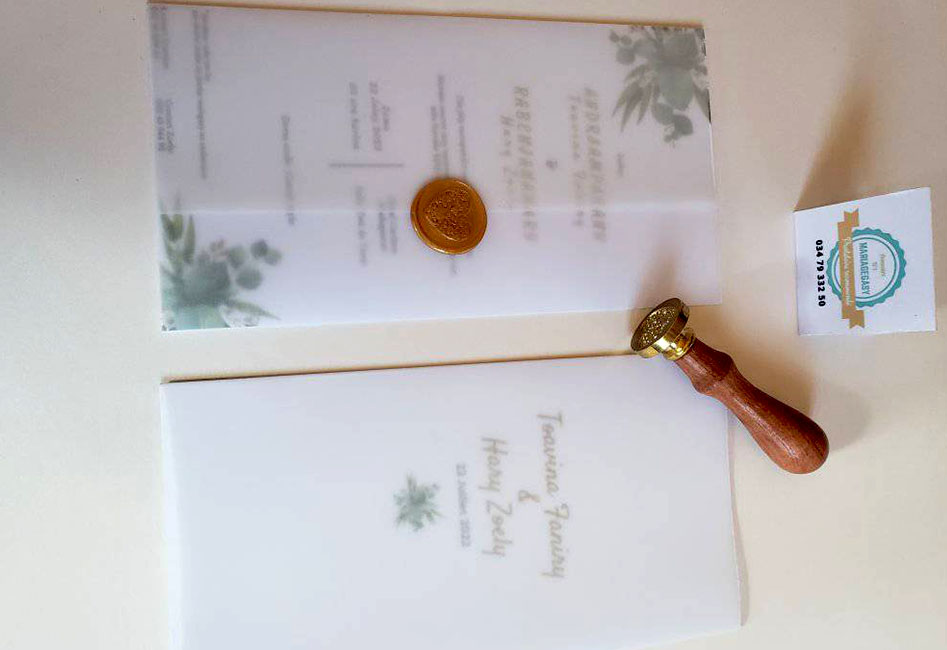 Pochette transparent