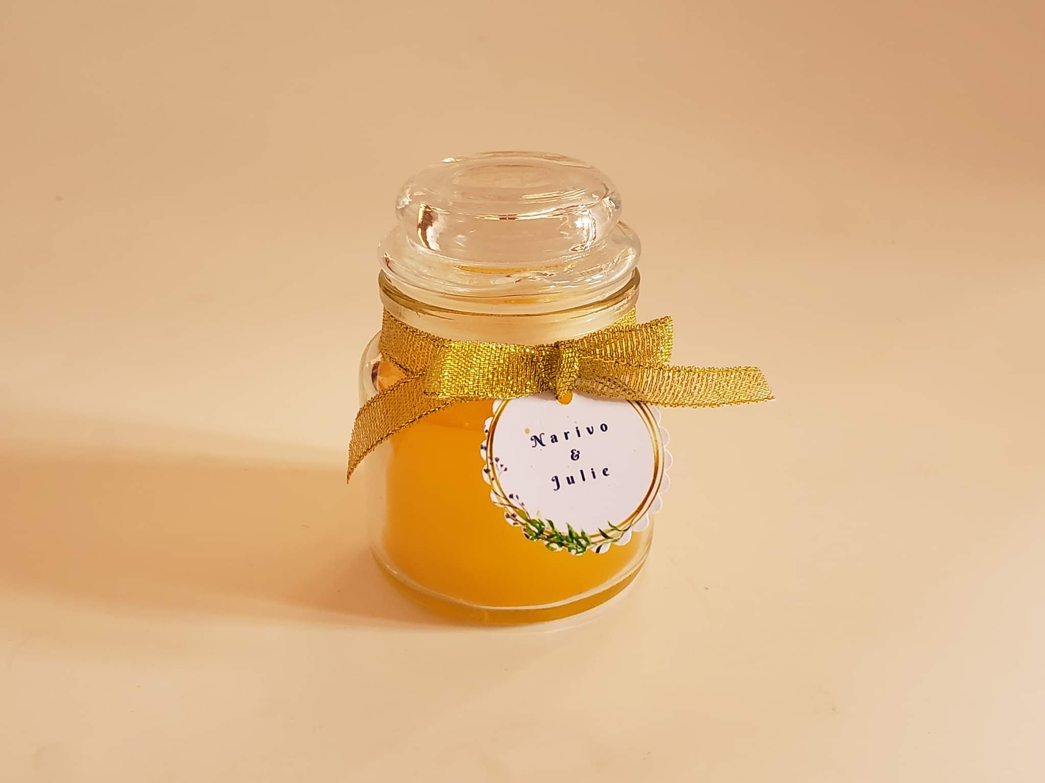 Pot personnalisé avec bougie 120ml