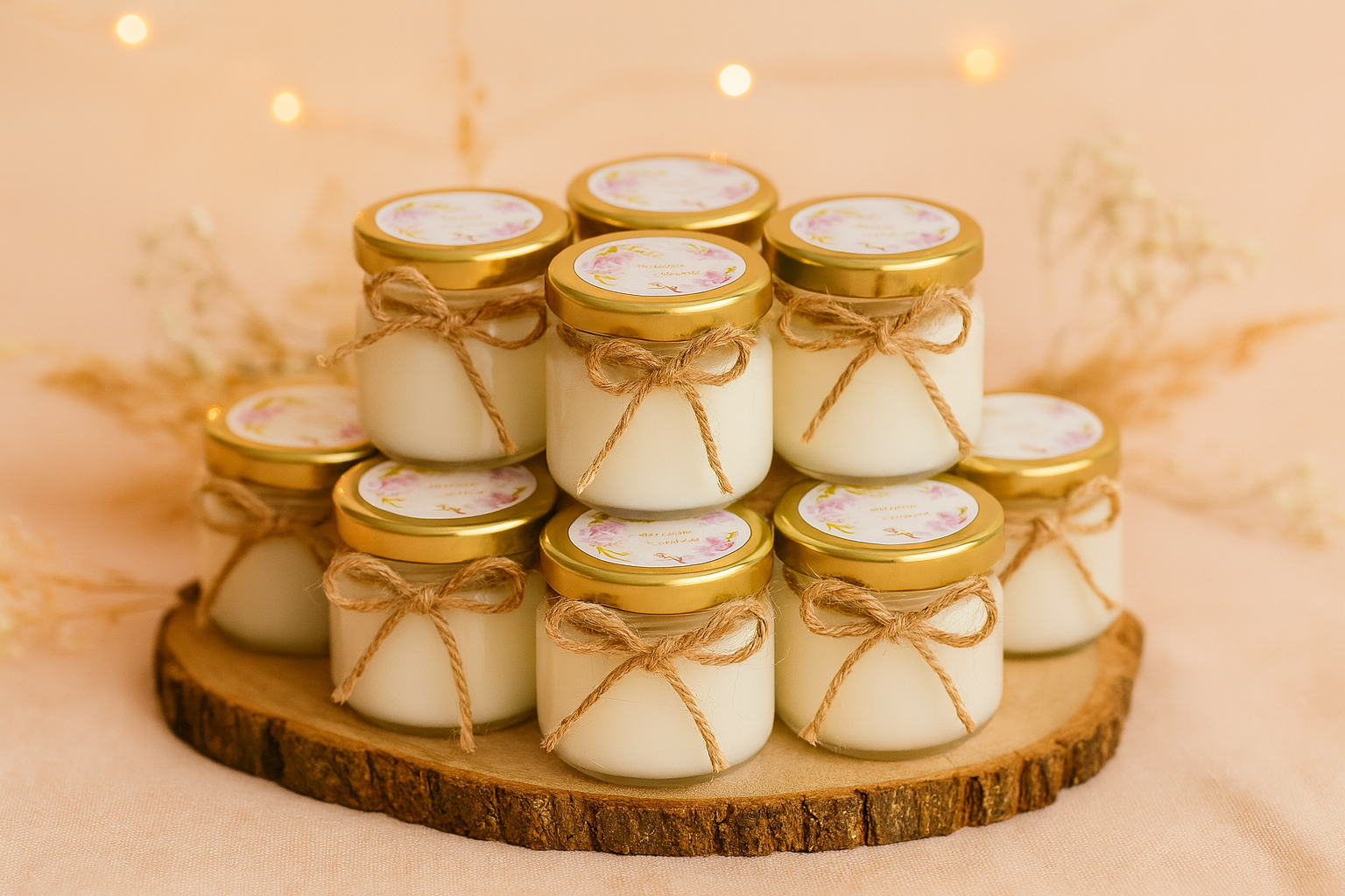 Bonbonnière bocal en verre avec bougie