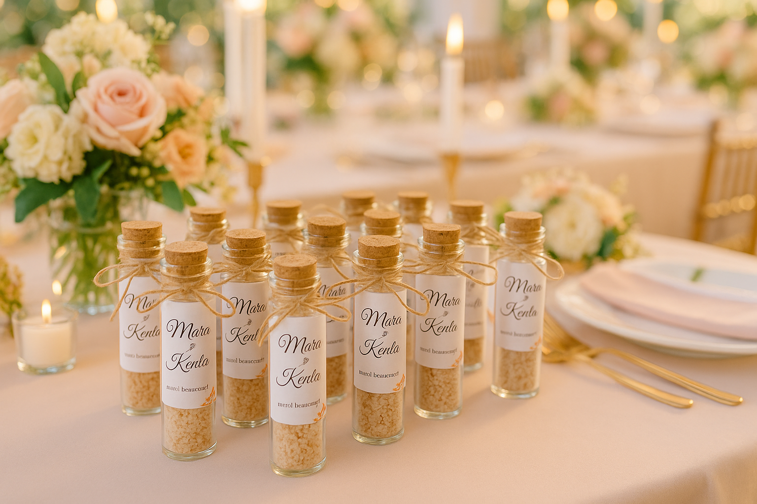 Bonbonnière tube en verre