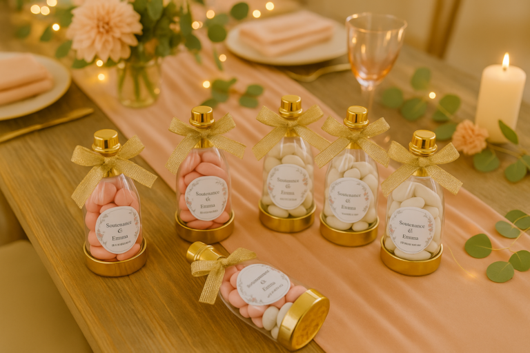 Bonbonnière Bouteille dorée