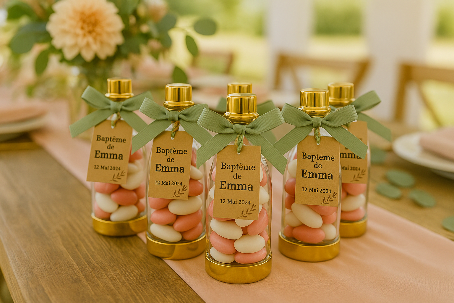 Bouteille en Plastique Doré