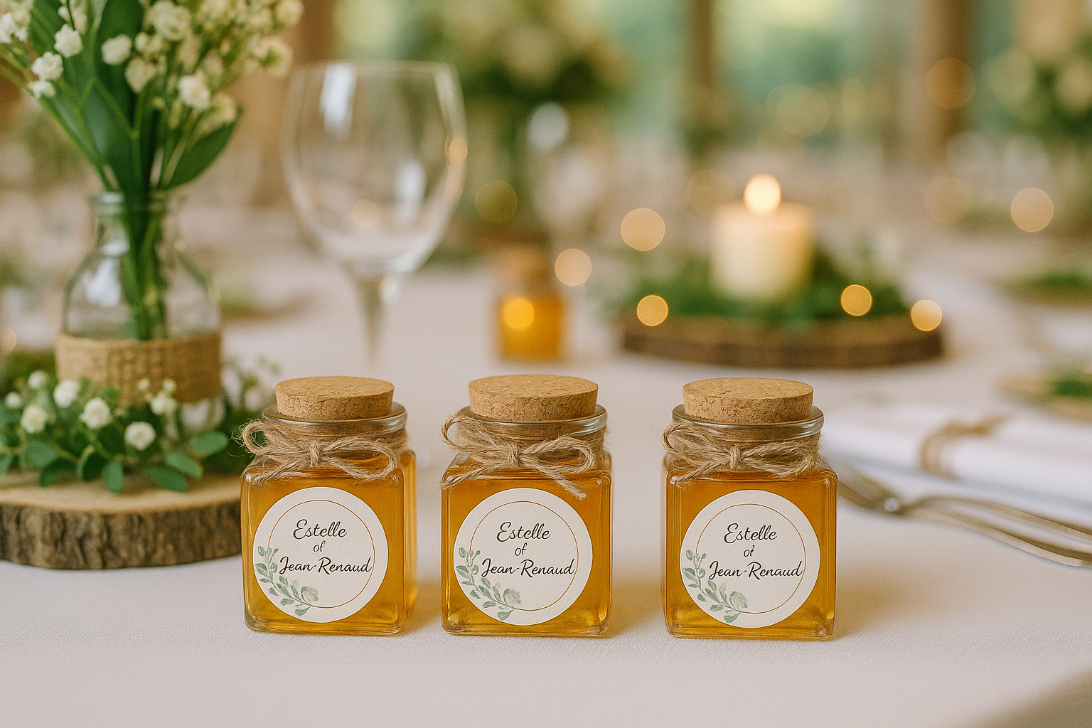 Bonbonnière carré en verre