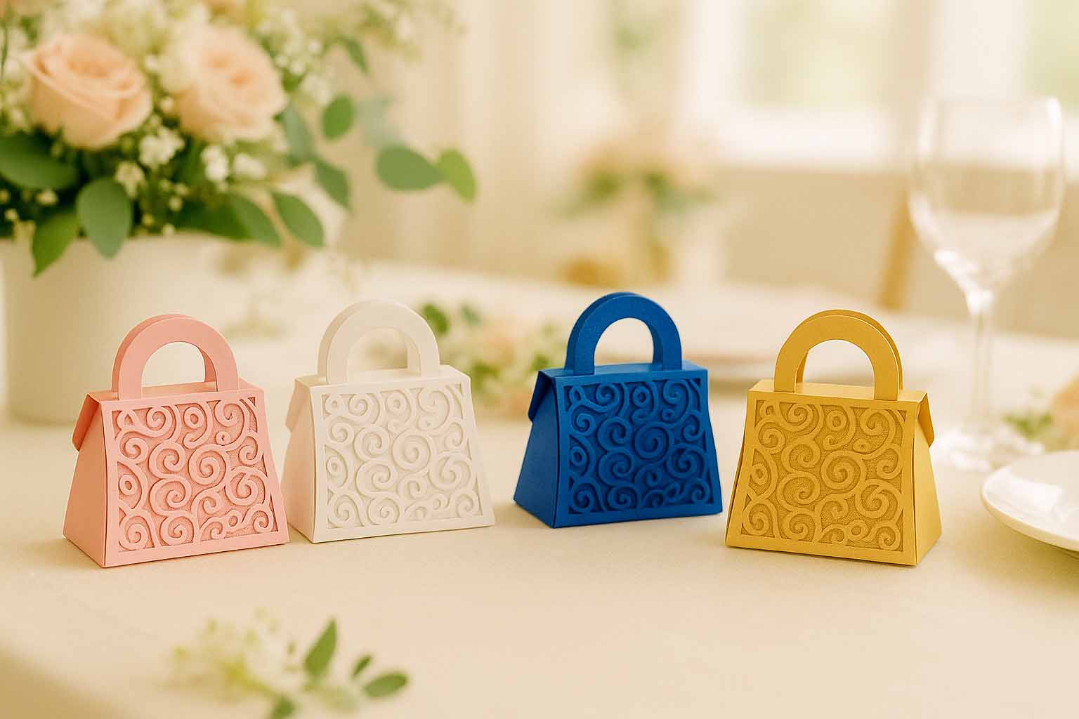 Bonbonnière forme panier