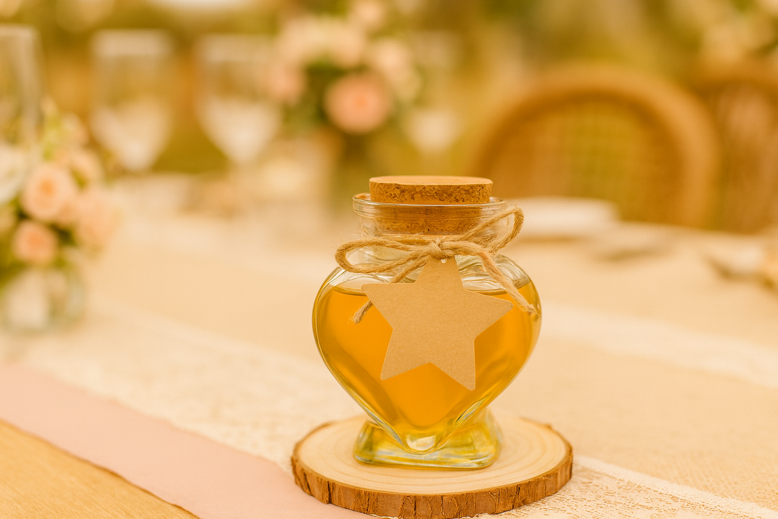 Bonbonnière cœur en verre