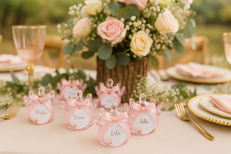 Bonbonnière Couronne rose
