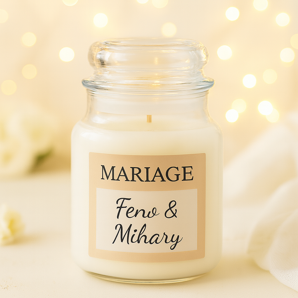 🎁 Bougies personnalisées : des cadeaux invités élégants et mémorables à Madagascar