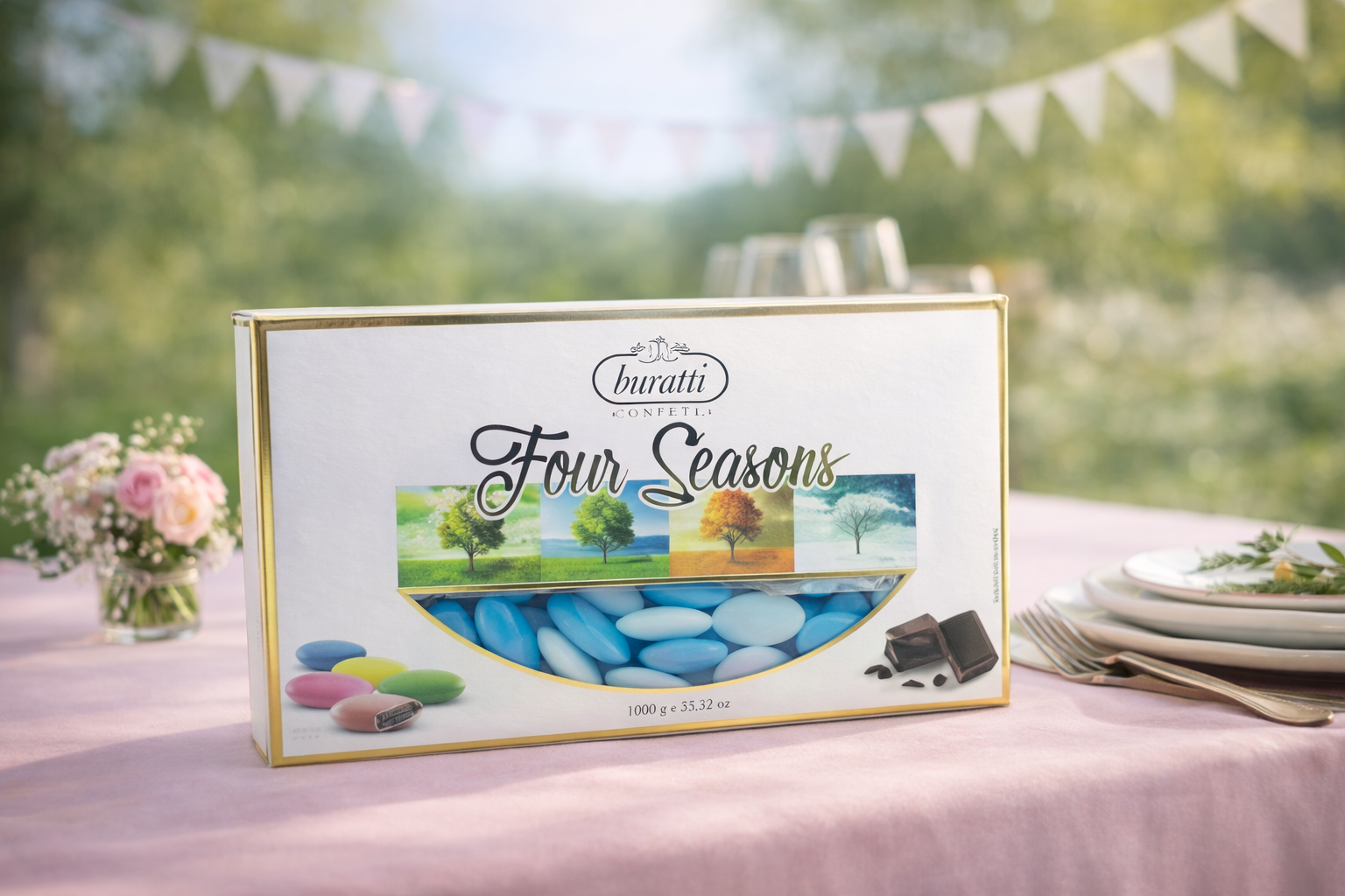 Dragée bleu mixte 1Kg