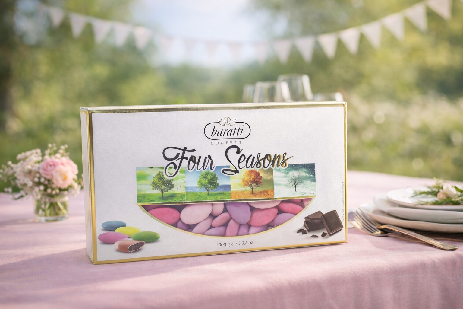 Dragée rose mixte 1Kg