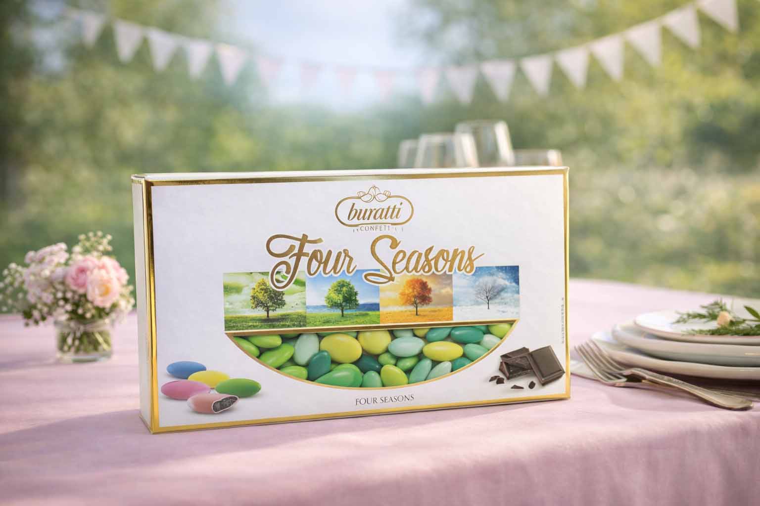 Dragée vert mixte 1Kg