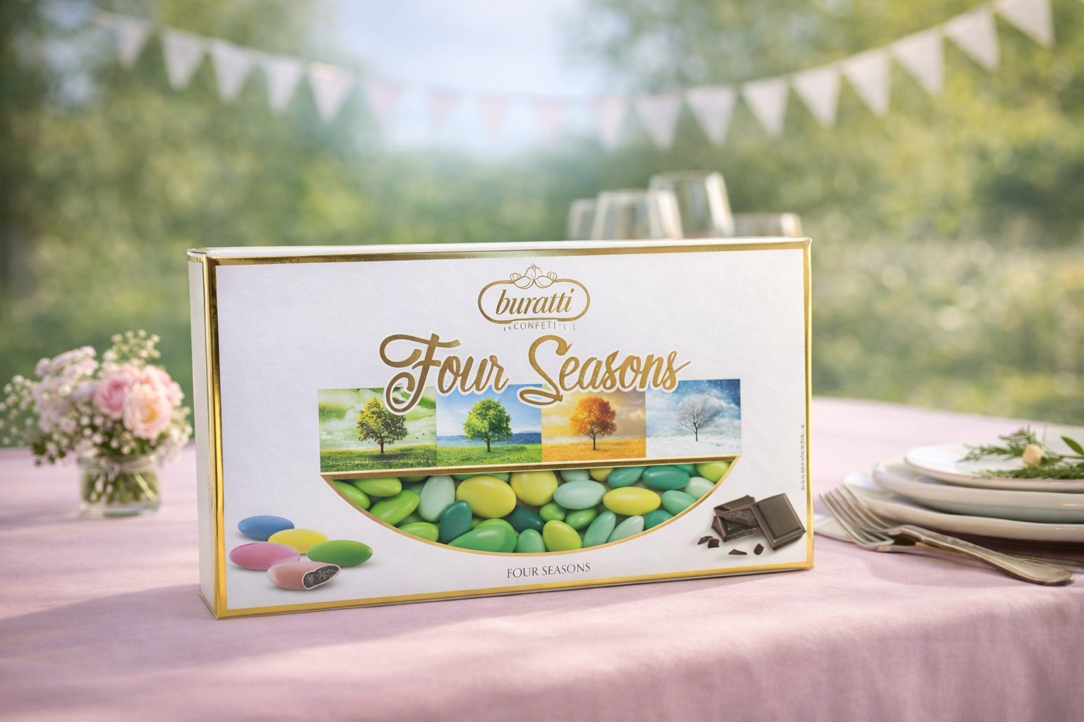 Dragée vert mixte 1Kg