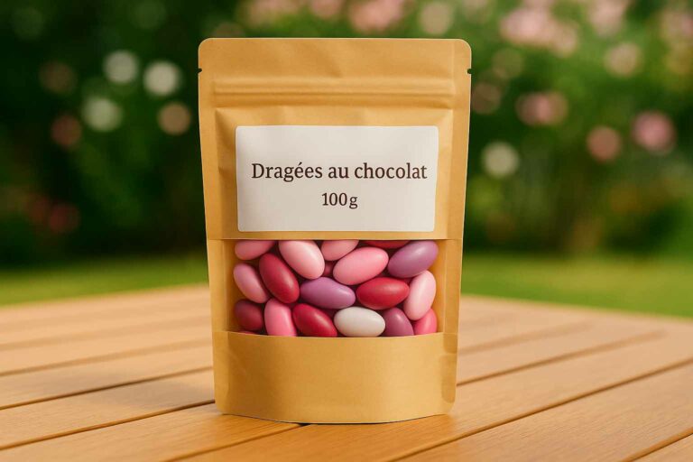 Dragées roses – paquet 100 g pour mariage – MariageGasy Madagascar
