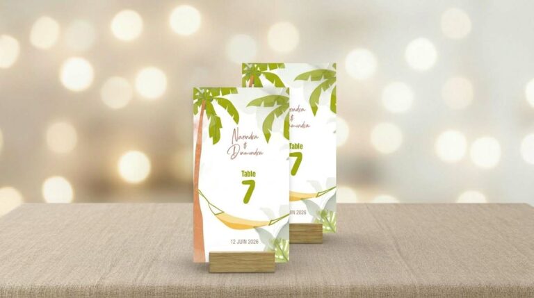 Nom de table et menu pour mariage – MariageGasy Madagascar (photo 4)